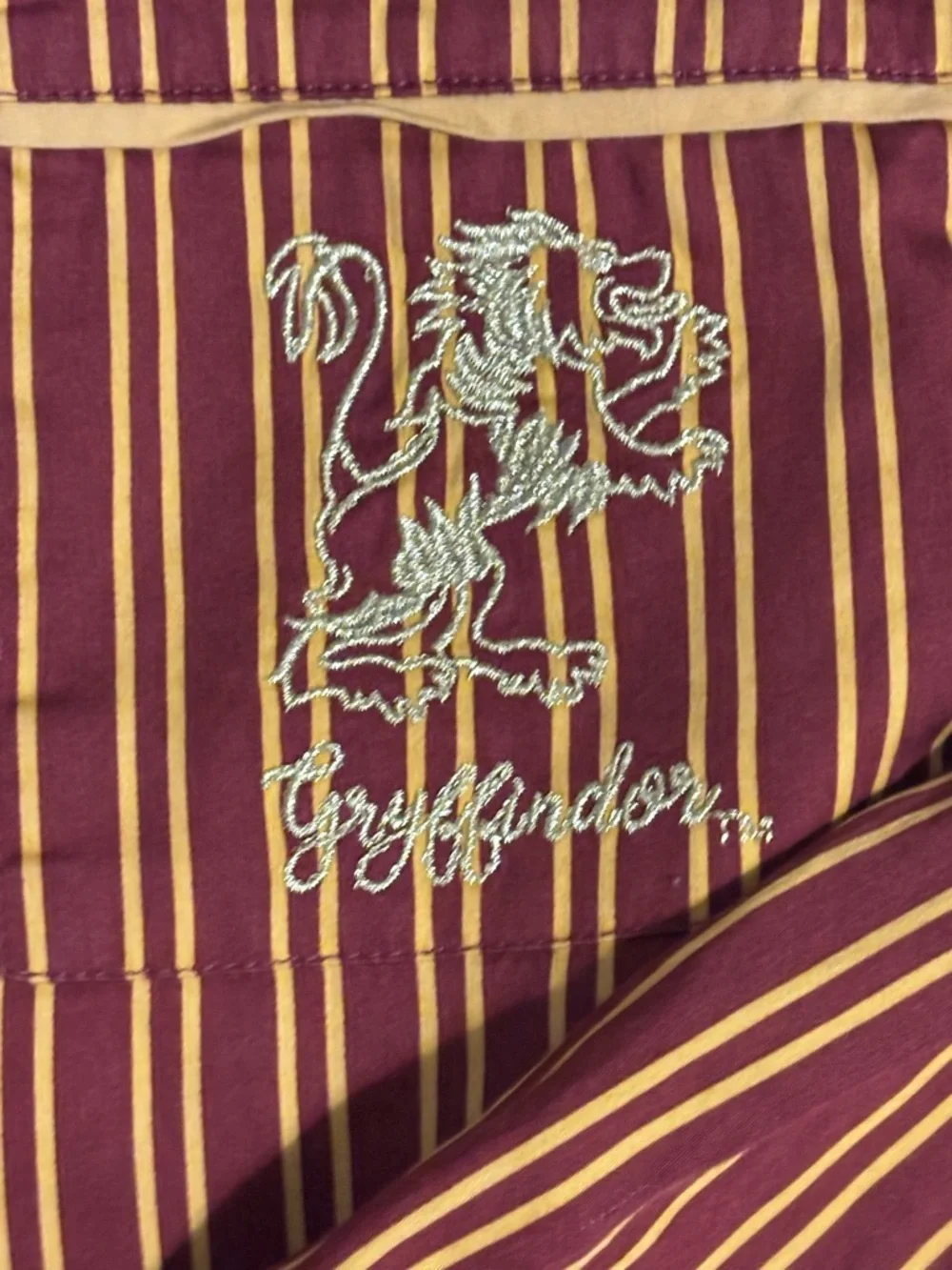 Pottery Barn Harry Potter Gryffindor 100% Organic Cotton Pajama Set | Medium